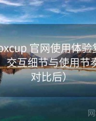 茶杯狐foxcup 官网使用体验复盘：整体观感、交互细节与使用节奏评价（对比后）