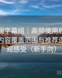 人人影视字幕组｜高频使用后的个人结论：内容覆盖范围与推荐逻辑的直观感受（新手向）