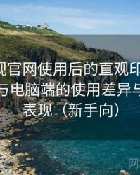 可可影视官网使用后的直观印象整理：在手机与电脑端的使用差异与稳定性表现（新手向）