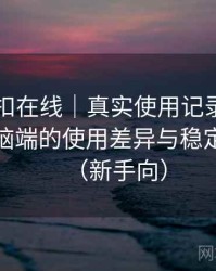 白虎自扣在线｜真实使用记录：在手机与电脑端的使用差异与稳定性表现（新手向）