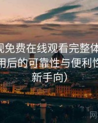人人影视免费在线观看完整体验记录：长期使用后的可靠性与便利性分析（新手向）
