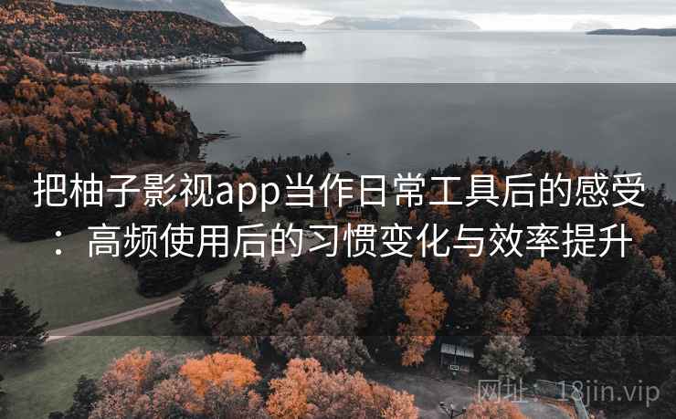 把柚子影视app当作日常工具后的感受：高频使用后的习惯变化与效率提升