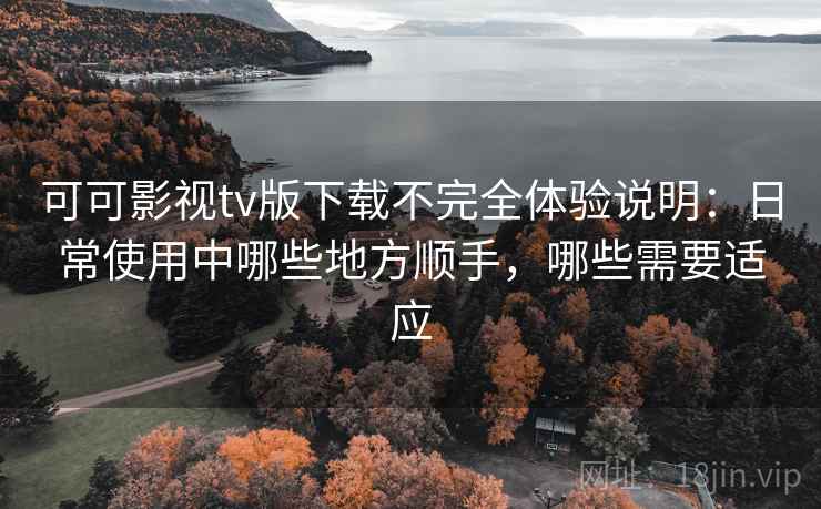 可可影视tv版下载不完全体验说明：日常使用中哪些地方顺手，哪些需要适应