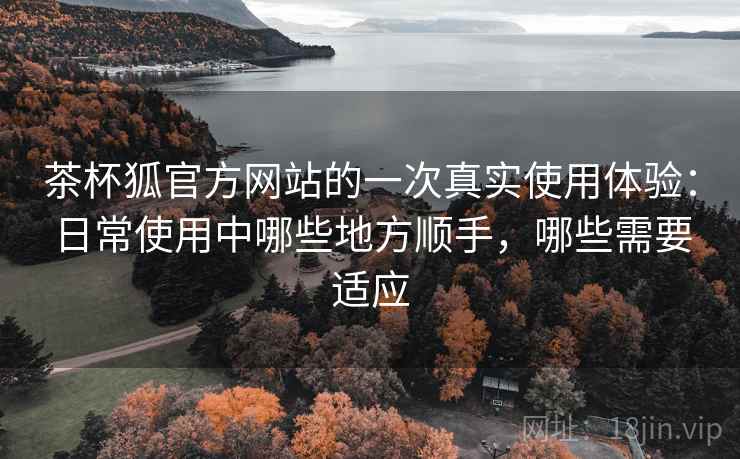 茶杯狐官方网站的一次真实使用体验:日常使用中哪些地方顺手,哪些需要适应 茶杯狐官方网站的一次真实使用体验:日常使用中哪些地方顺手,哪些需要适应