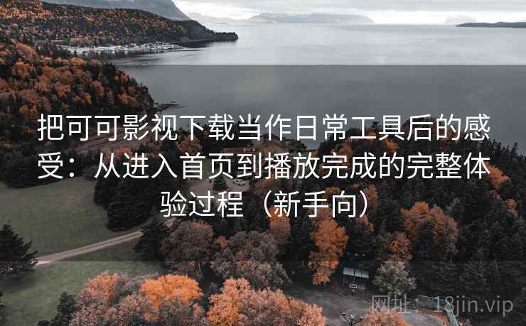 把可可影视下载当作日常工具后的感受：从进入首页到播放完成的完整体验过程（新手向）