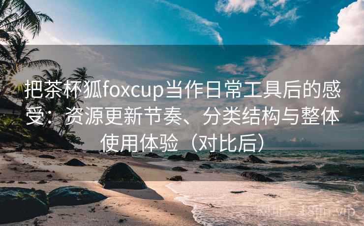 把茶杯狐foxcup当作日常工具后的感受：资源更新节奏、分类结构与整体使用体验（对比后）